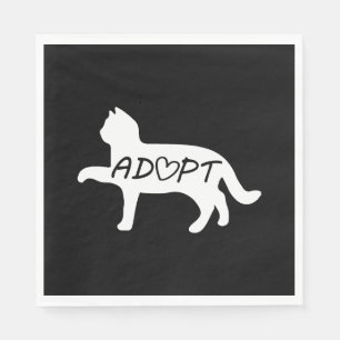 Adopt Cat    Napkin