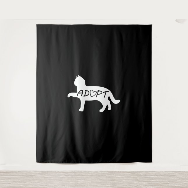 Adopt Cat    Tapestry (Front)