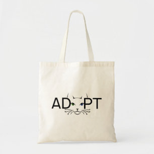 Adopt Cat Tote Bag