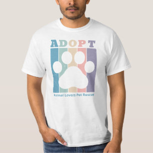 Adopt Colourful Custom T-Shirt