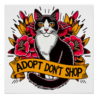 Adopt Don’t Shop Walldecor Poster