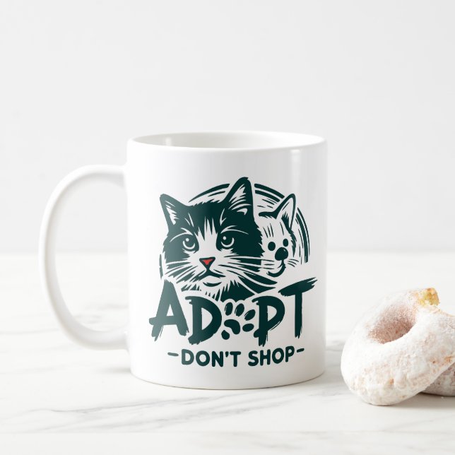 Adopt don't shop 1 coffee mug (With Donut)