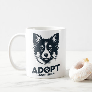 Adopt don't shop 3 coffee mug