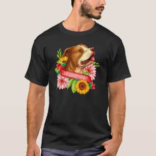 Adopt Don't Shop Animal Pitbull Pibble Mum Rescu T-Shirt