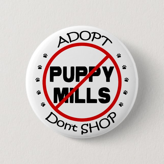 Adopt Don't Shop Button (Front)