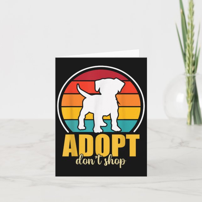 Adopt Dont Shop  Card (Front)