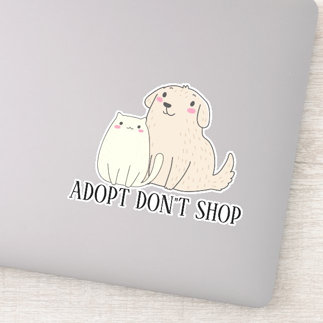 Adopt Don't Shop Cat Dog (Detail)