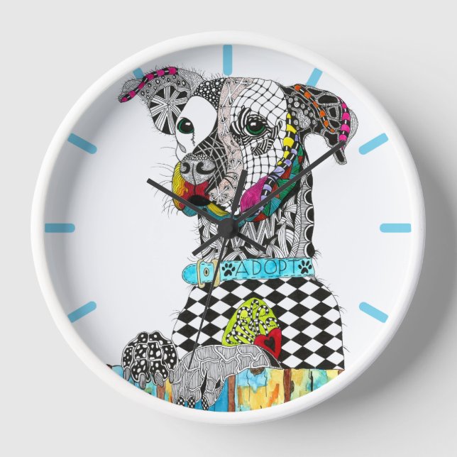 Adopt Don't Shop Dog Adoption Clock (Front)