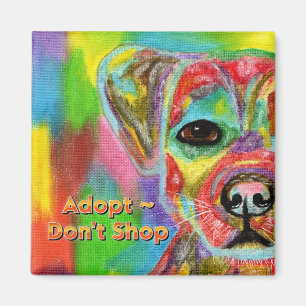 Adopt Don't Shop Dog Awareness Magnet