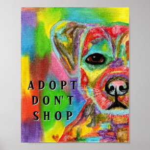 Adopt Don't Shop Dog Awareness Poster