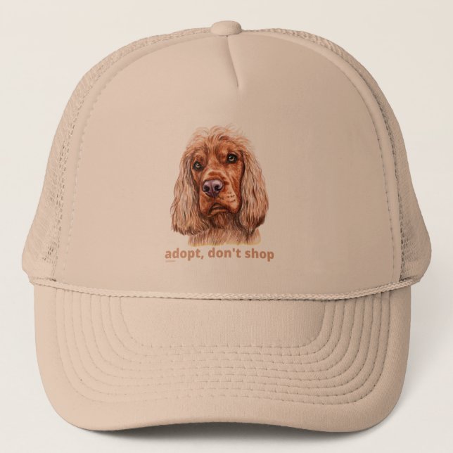 ADOPT, DON'T SHOP (English Cocker Spaniel)         Trucker Hat (Front)