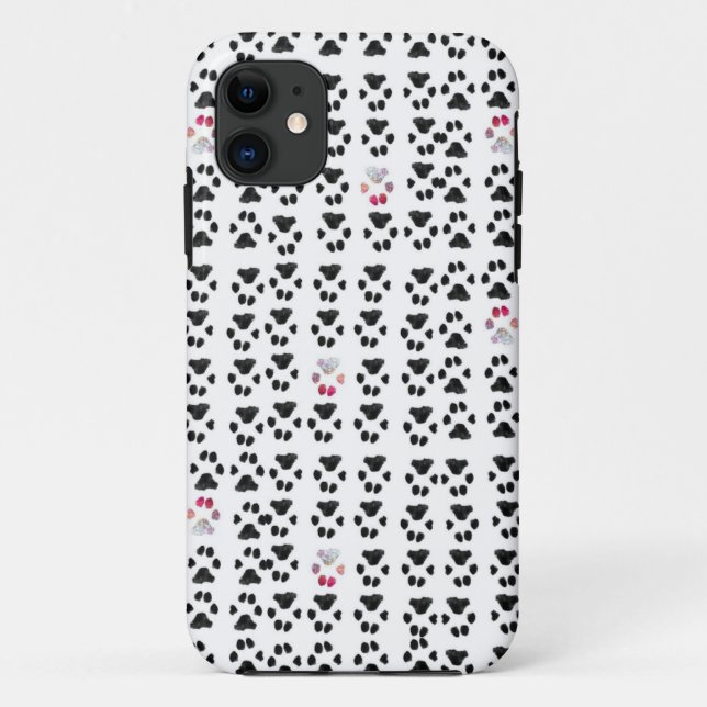 Adopt Dont Shop Paw Pattern Case-Mate iPhone Case (Back)