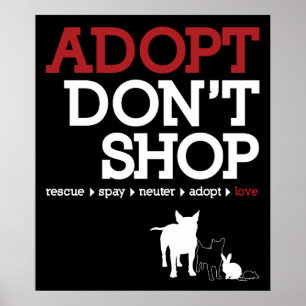 Adopt Don't Shop Poster