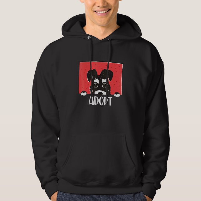 Adopt Dont Shop Save Animals Rescue Strays Hoodie (Front)