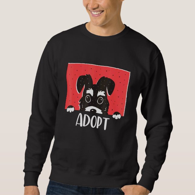 Adopt Dont Shop Save Animals Rescue Strays Sweatshirt (Front)