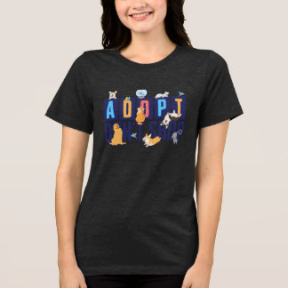 Adopt, Don't Shop! T-Shirt Tri-Blend Shirt