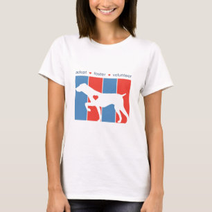 Adopt Foster Volunteer! Logo Dog T-Shirt