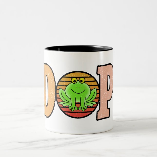 Adopt Frogs | Best frog gift for frog lovers Two-Tone Coffee Mug (Center)