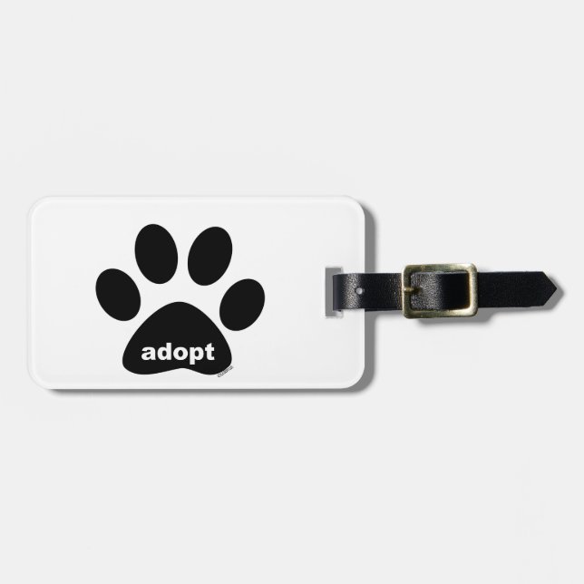 Adopt Luggage Tag (Front Horizontal)