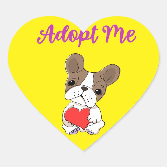 Adopt Me Heart Sticker (Front)