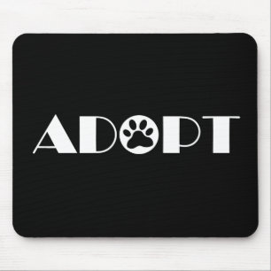 Adopt paw dog mouse mat