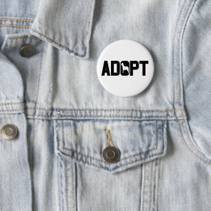 Adopt pets 6 cm round badge