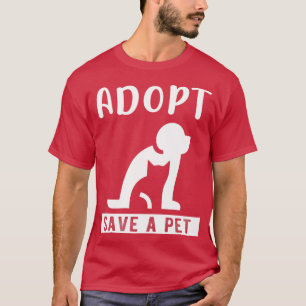 Adopt save a pet Cat and Dog Animals Rescue Long S T-Shirt