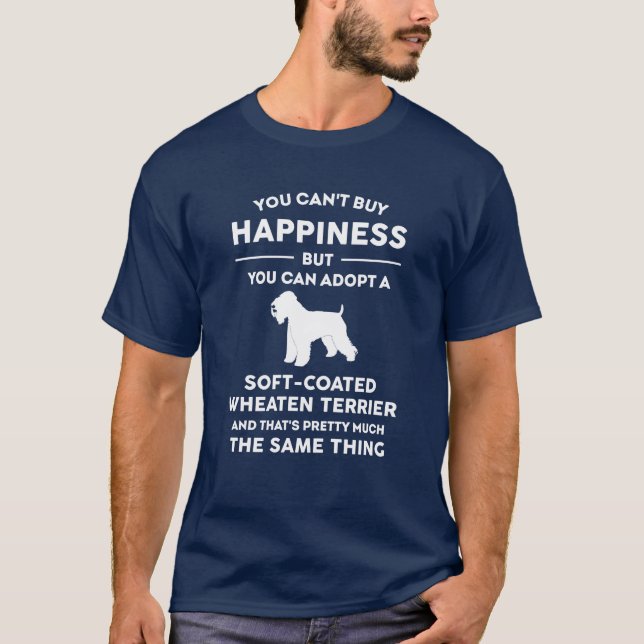 Adopt Soft-coated Wheaten Terrier Happiness T-Shirt (Front)