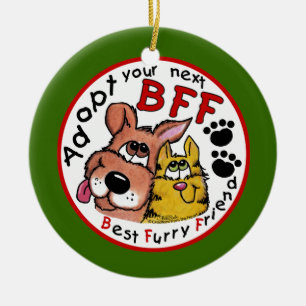 Adopt Your Next BFF Ceramic Tree Decoration