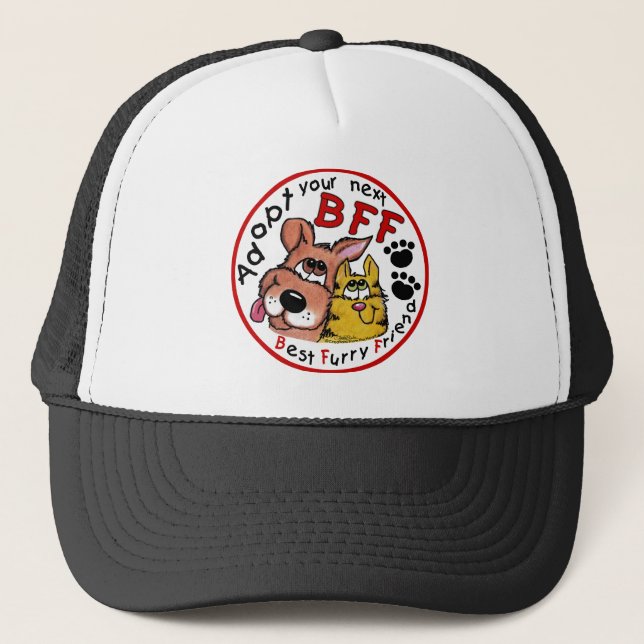 Adopt Your Next BFF Trucker Hat (Front)
