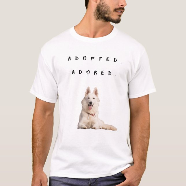 Adopted. adored. T-Shirt (Front)