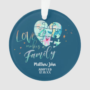 Adopted / Birth Announcement Ceramic Ornament
