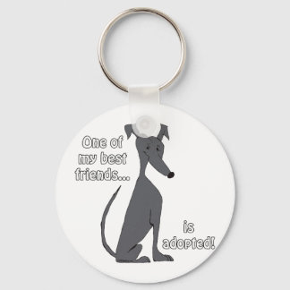Adopted~Black Key Ring