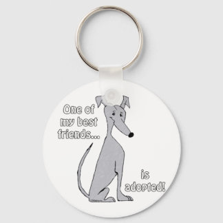 Adopted~Blue Key Ring