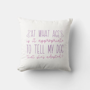 Adopted Dog Cushion