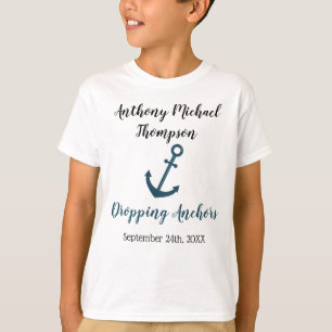 Adopted Dropping Anchors Adoption - Custom Name T-Shirt