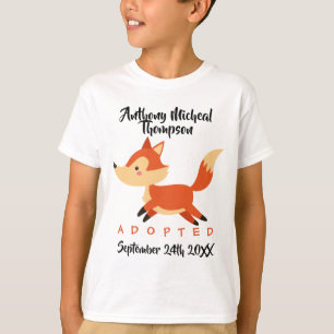 Adopted Fox Woodland Adoption - Custom Name Shirt