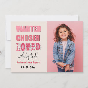 Adopted Photo Announcement