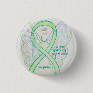 Adoptees' Rights for Open Records Angel Ribbon Pin