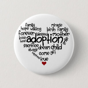 Adoption 6 Cm Round Badge