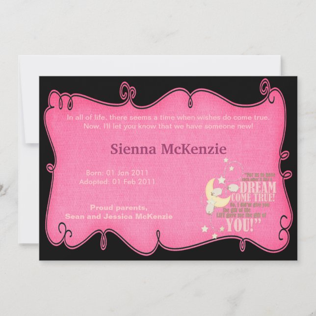 Adoption Announcement (Front)