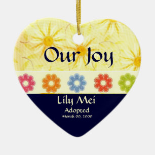 Adoption Announcement Keepsake Ceramic Tree Decoration