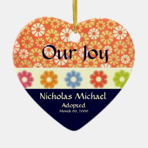 Adoption Announcement Keepsake Ceramic Tree Decoration