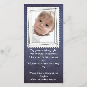 adoption announcement photocard