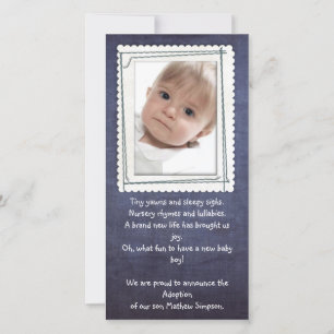 adoption announcement photocard