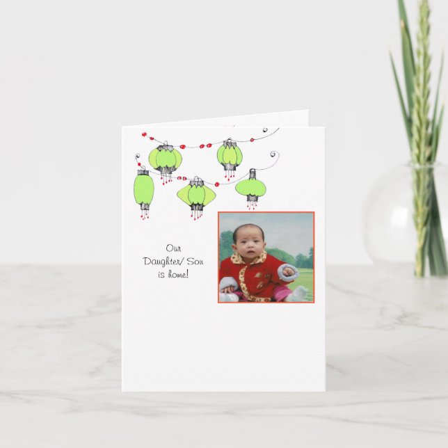 Adoption Announcement w/lanterns (Front)