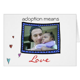 adoption/ baby  announcement card