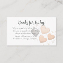 Adoption Baby Shower Books for Baby Request Card