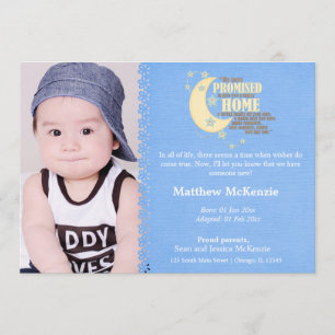 Adoption Boy Announcement