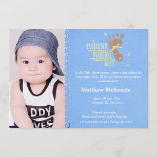 Adoption Boy Announcement